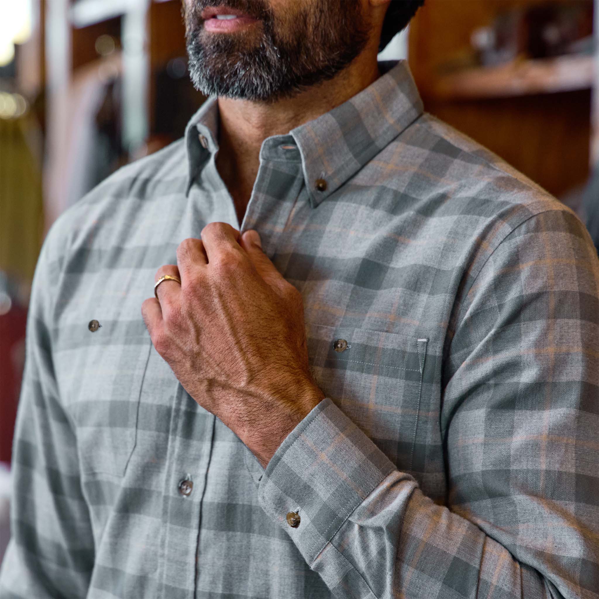 Dixon Brushed Cotton Twill Shirt - Image 14