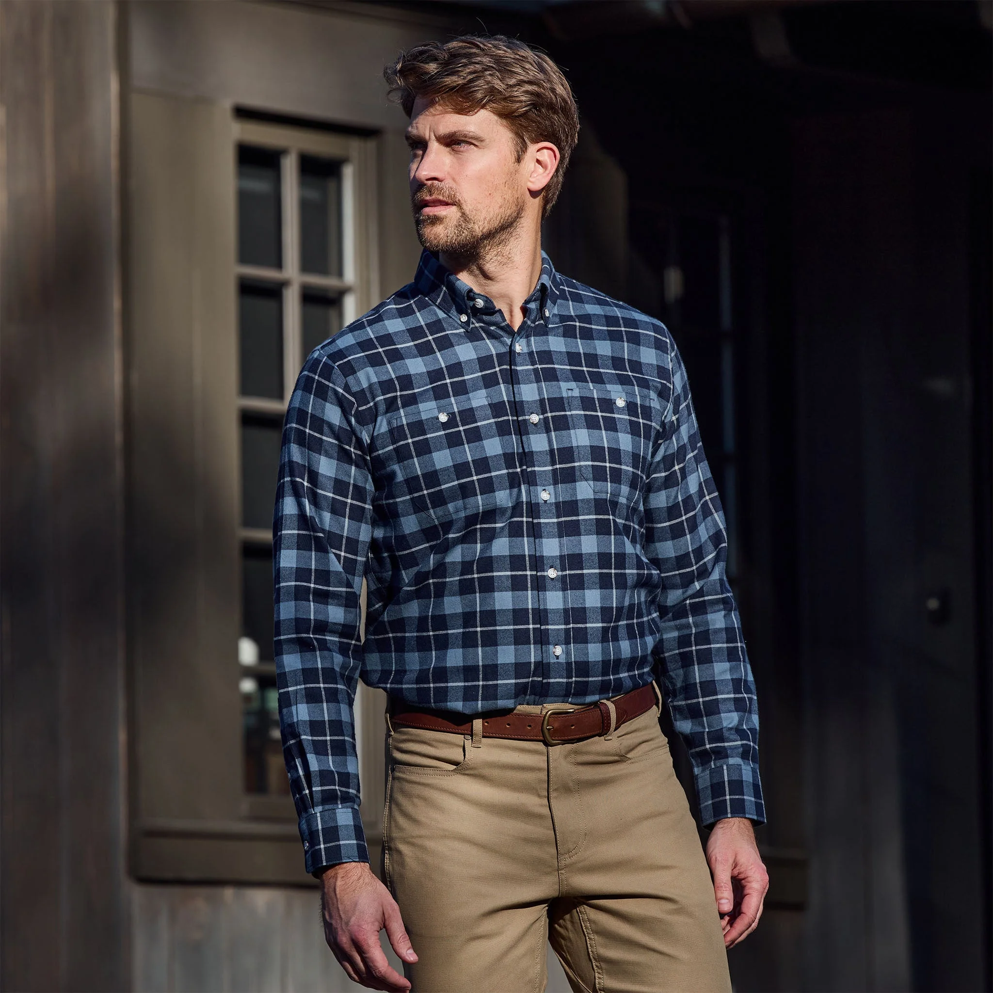 Dixon Brushed Cotton Twill Shirt - Image 2