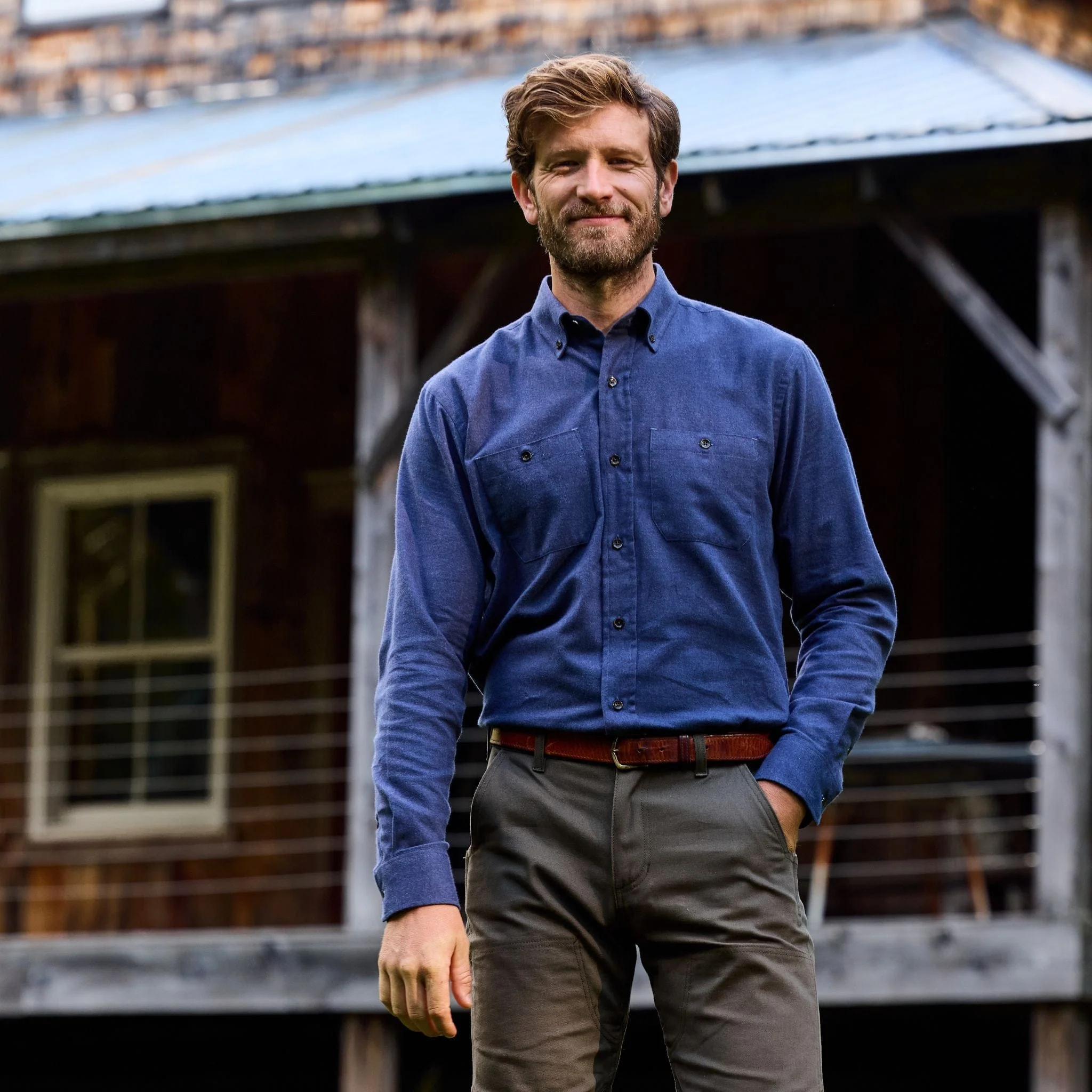 Dixon Brushed Cotton Twill Shirt - Image 41
