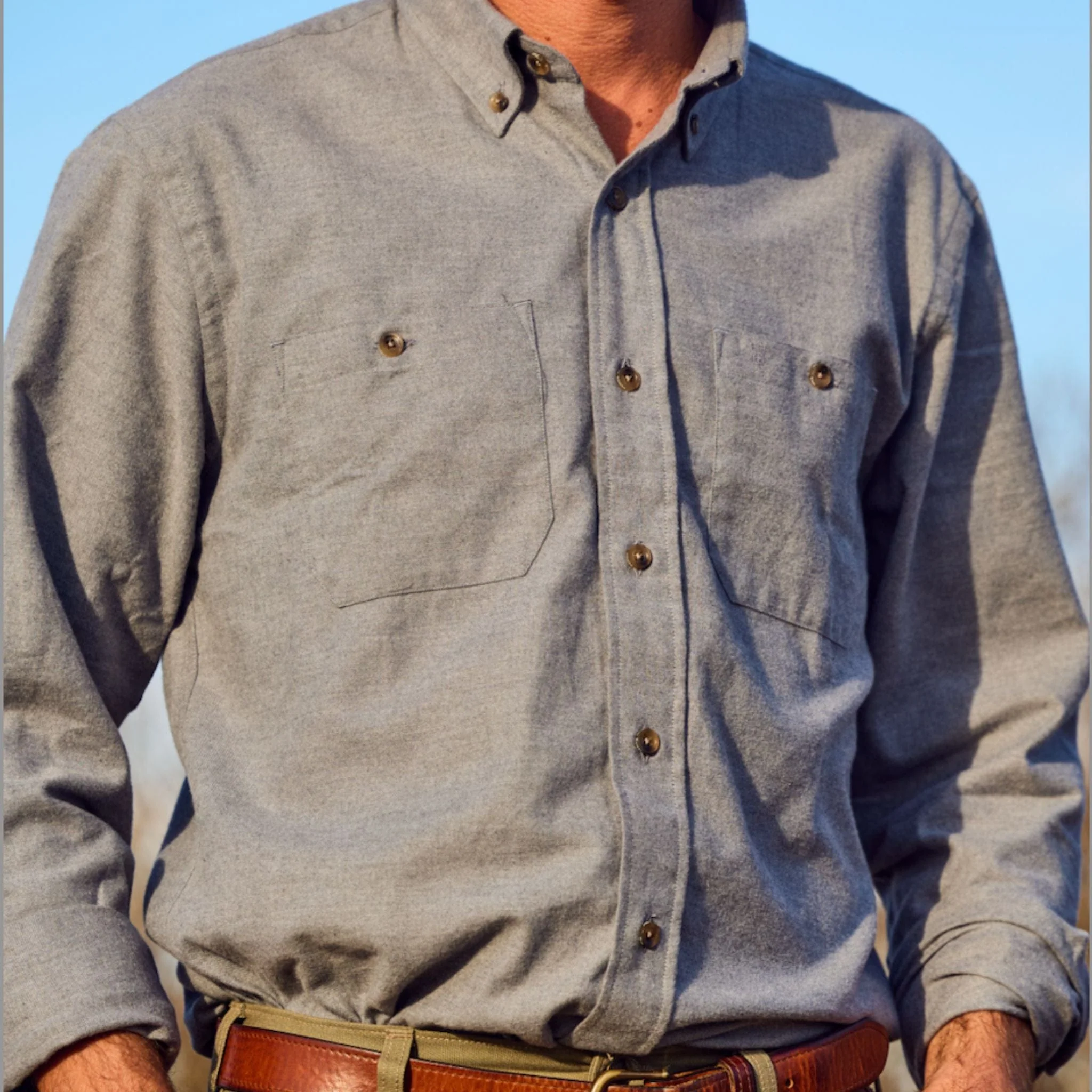 Dixon Brushed Cotton Twill Shirt - Image 63