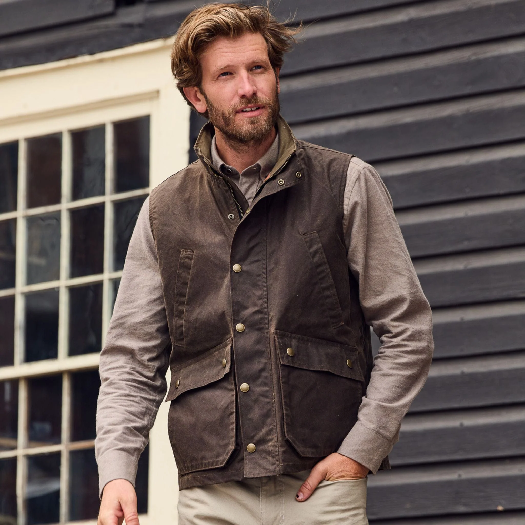 Dixon Brushed Cotton Twill Shirt - Image 67