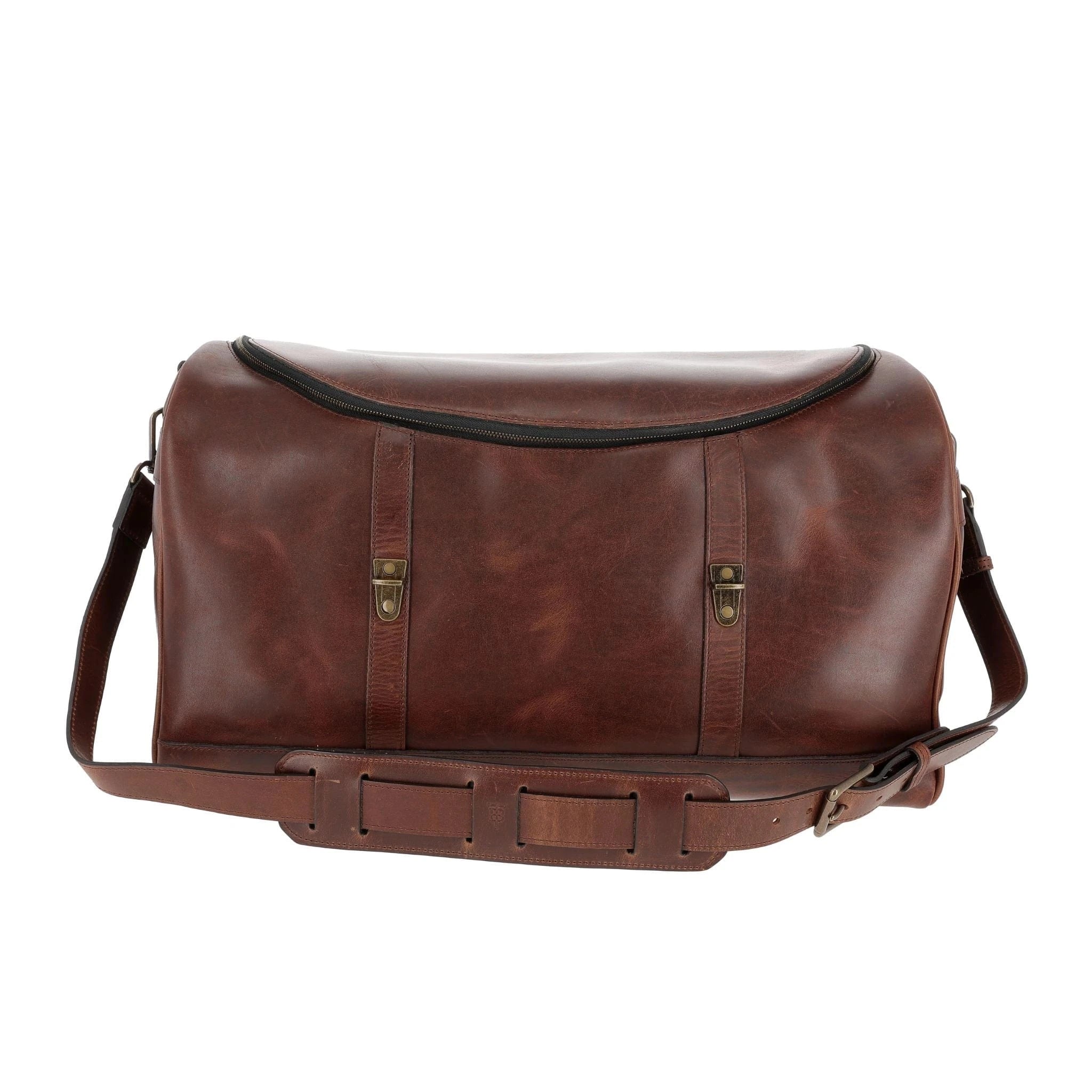 Leather Weekender Duffel Bag - Image 4
