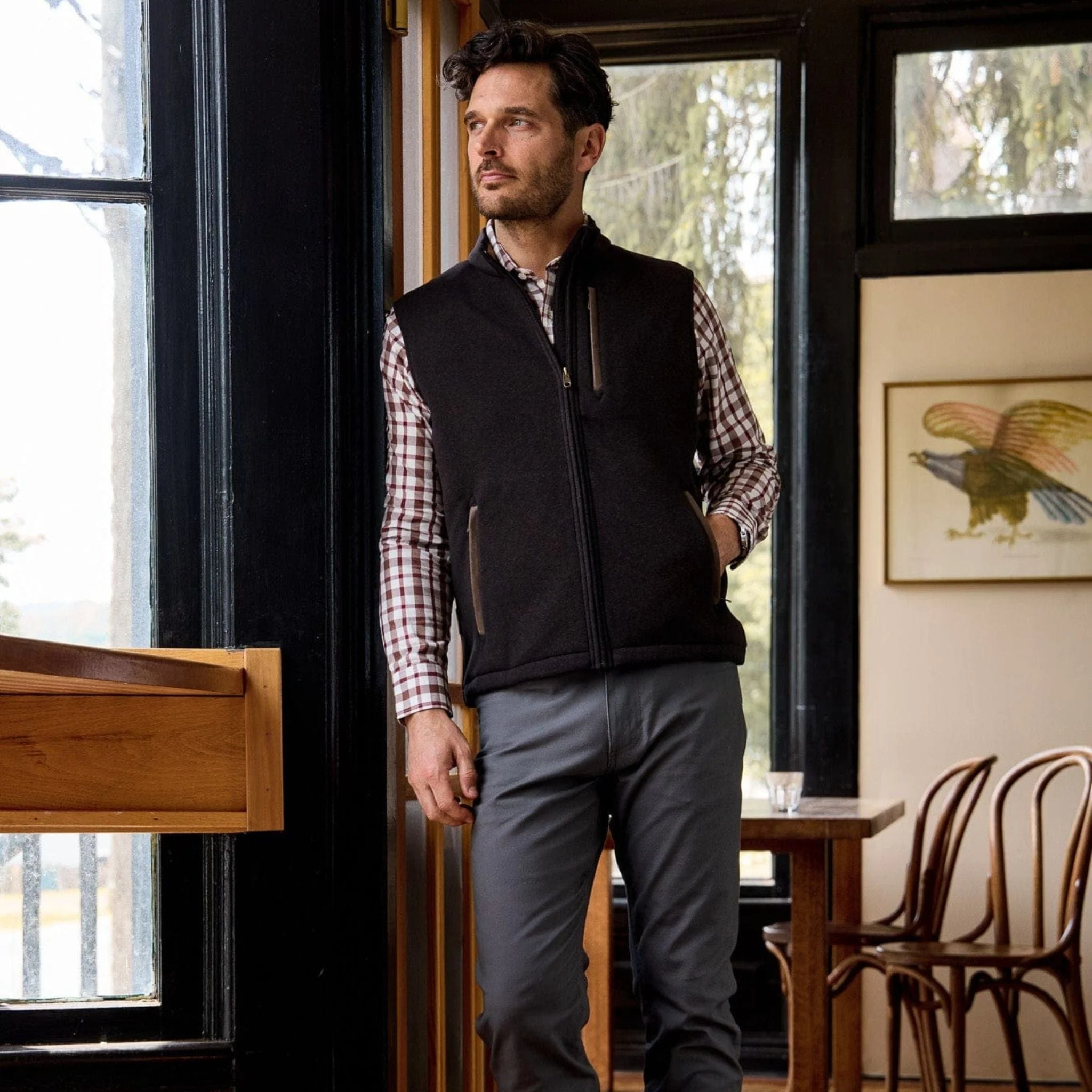 Warren Fleece Vest - Image 4